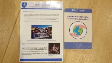 Les fiches rôles pour le débat proposé sur le loup en France.